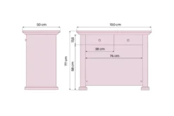 Arrediorg Angolare per scrivania classica double face 100 cm PRESTIGE