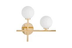 Arrediorg Applique a doppia sfera oro braccio a destra MARSIADA NEO