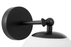 Arrediorg Applique a sfera snodabile nera FREDICA W1