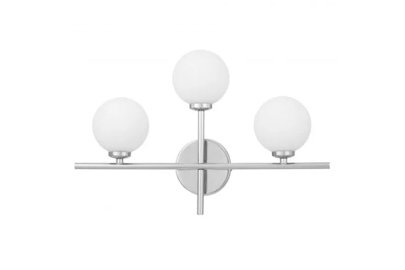 Arrediorg Applique cromata 3 punti luce a palla MARSIADA TRIO NEO