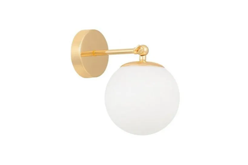 Arrediorg Applique dorata direzionabile a sfera FREDICA W1