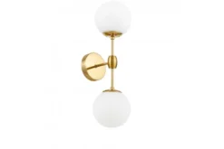 Arrediorg Applique lampada da parete di design in ottone con sfere vetro ZODIAK W2