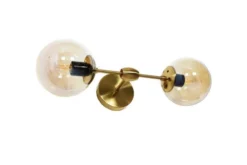Arrediorg Applique lampada da parete di design in con sfere vetro ZODIAK W2