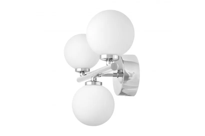 Arrediorg Applique lampada da parete di design MARSIADA W3 Cromato