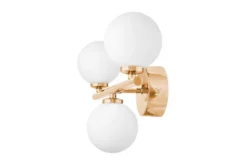 Arrediorg Applique lampada da parete di design MARSIADA W3 Oro