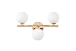 Arrediorg Applique lampada da parete di design MARSIADA W3 Oro