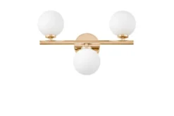 Arrediorg Applique lampada da parete di design MARSIADA W3 Oro
