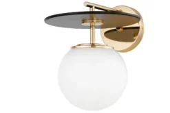 Arrediorg Applique lampada da parete di design colore oro DALTONA