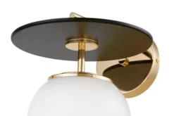Arrediorg Applique lampada da parete di design colore oro DALTONA