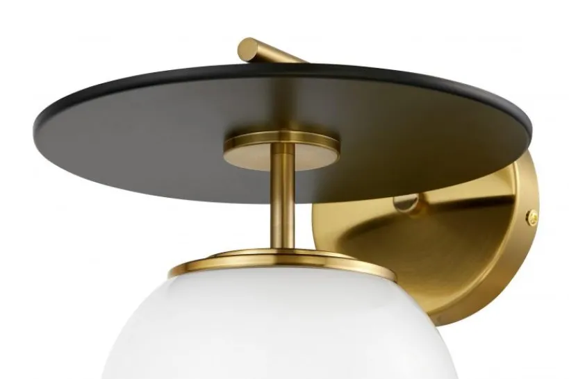 Arrediorg Applique lampada da parete di design colore ottone DALTONA