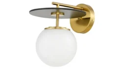Arrediorg Applique lampada da parete di design colore ottone DALTONA