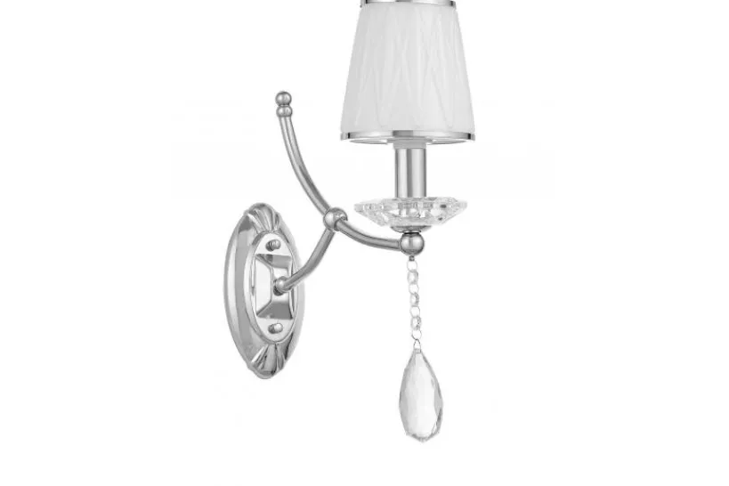 Arrediorg Applique lampada da parete Dominni W1 Cromo