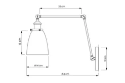 Arrediorg Applique lampada da parete FABI PRO GRIGIO W2
