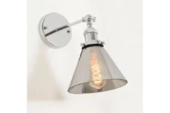 Arrediorg Applique lampada da parete in vetro Nubi CROMO W1