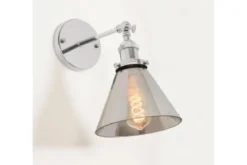 Arrediorg Applique lampada da parete in vetro Nubi CROMO W1