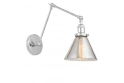 Arrediorg Applique lampada da parete in vetro NUBI PRO GRIGIO W2