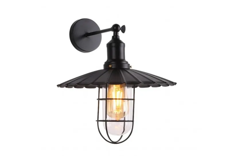 Arrediorg Applique lampada da parete stile industriale vintage LATARO
