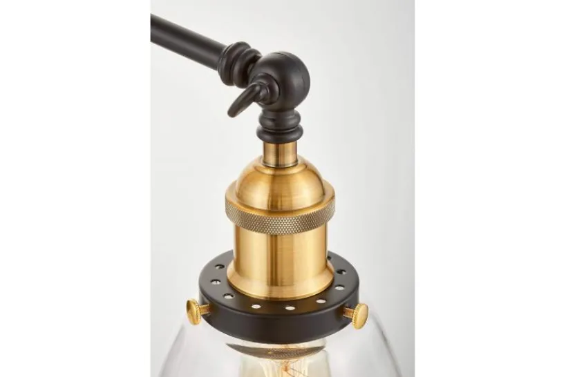 Arrediorg Applique lampada da parete stile industriale vintage BARTON W2