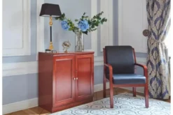 Arrediorg Armadietto 2 ante chiuse per ufficio o studio in stile classico PRESTIGE C625B
