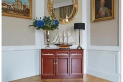 Arrediorg Armadietto 3 ante e 3 cassetti per ufficio o studio in stile classico PRESTIGE C635D