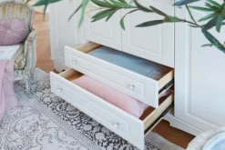 Arrediorg Armadio 4 ante bianco stile provenzale Princess 805