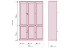 Arrediorg Armadio 3 ante per ufficio o studio in stile classico PRESTIGE C630B