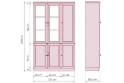 Arrediorg Armadio 3 ante per ufficio o studio in stile classico PRESTIGE C630A
