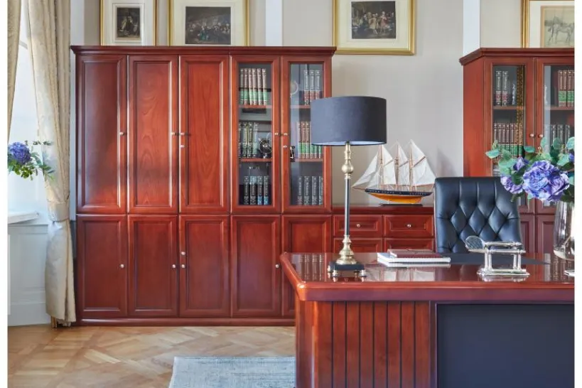 Arrediorg Armadio 3 ante per ufficio o studio in stile classico PRESTIGE C730B