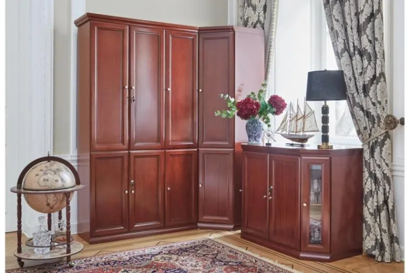 Arrediorg Armadio 3 ante per ufficio o studio in stile classico PRESTIGE C730B