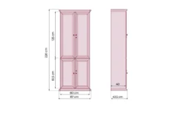 Arrediorg Armadio 2 ante per ufficio stile classico PRESTIGE C720B