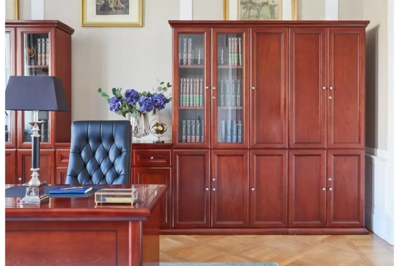 Arrediorg Armadio 2 ante per ufficio stile classico PRESTIGE C720B