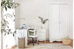 Arrediorg Armadio provenzale 2 ante legno bianco Princess 806B