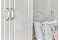 Arrediorg Armadio provenzale 2 ante legno bianco Princess 806B