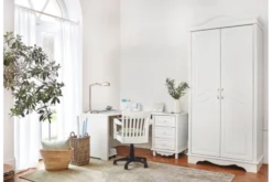 Arrediorg Armadio provenzale 2 ante legno bianco Princess 806B
