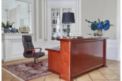 Arrediorg Bancone reception con scrivania classico 190 cm PRESTIGE D510