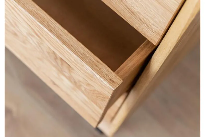 Arrediorg Cassettiera in massello naturale oliato design moderno