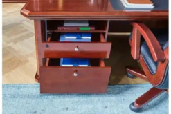 Arrediorg Cassettiera interna con chiusura a chiave per scrivania classica 50 cm Prestige