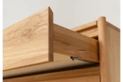 Arrediorg Cassettiera moderna in legno massello di oliato 4 cassetti
