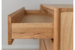 Arrediorg Cassettiera moderna in legno massello di oliato 4 cassetti