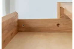 Arrediorg Cassettiera moderna in legno massello di oliato 4 cassetti