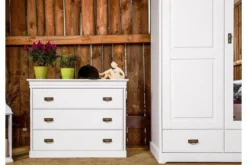 Arrediorg Comò in legno massello di pino shabby chic toscano