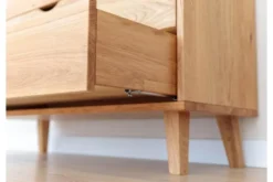 Arrediorg Comò moderno in legno massello di oliato 4 cassetti