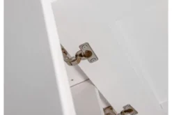 Arrediorg Comodino legno massello bianco piano miele shabby toscano