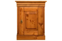 Arrediorg Comodino legno massello di pino color toscano shabby