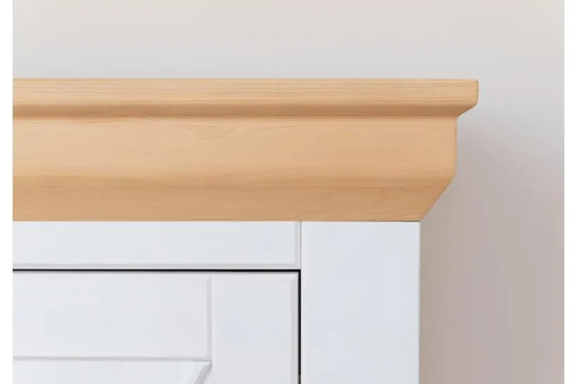 Arrediorg Credenza in massello di pino con cassetti shabby country