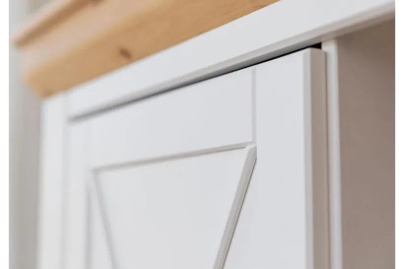 Arrediorg Credenza in massello di pino con cassetti shabby country