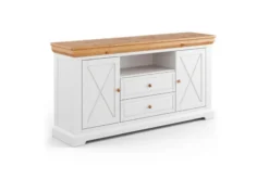 Arrediorg Credenza in massello di pino con cassetti shabby country