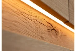 Arrediorg Credenza moderna in massello grezzo con illuminazione LED
