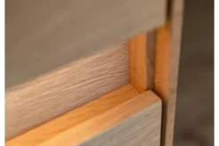 Arrediorg Credenza moderna in massello grezzo con illuminazione LED