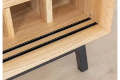 Arrediorg Credenza moderna in massello con portabottiglie